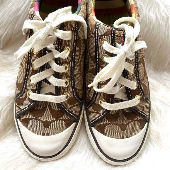 Coach - Brown Monogram Sneaker - Picture 8 of 10